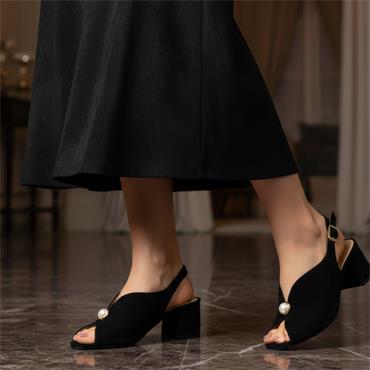 BIOECO 4261 0026 SHOE - BLACK SUEDE